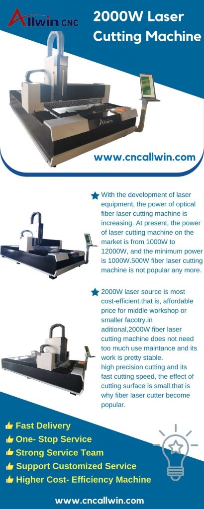 2000W Laser Cutting Machine Specifications