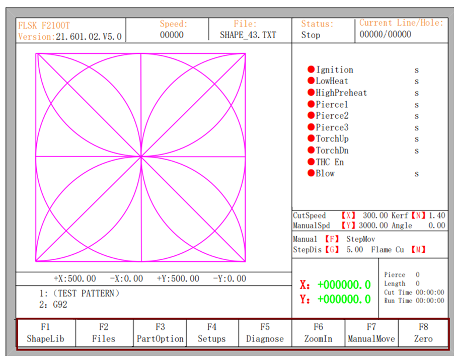 enter the cutting interface