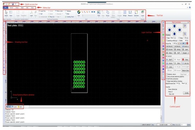 friendly laser cutting control system