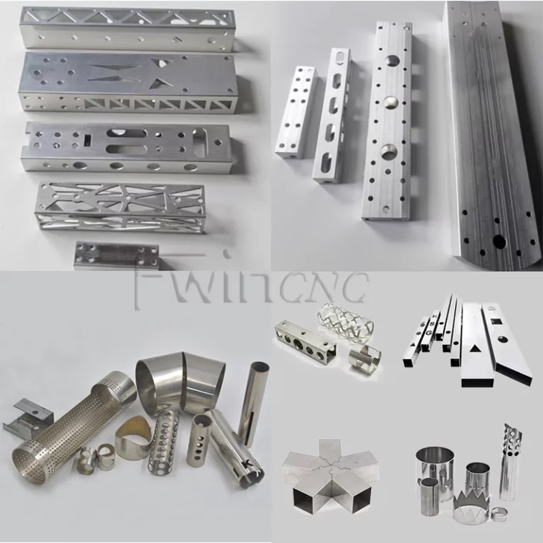 fwincnc laser pipe cutting machine metal tube laser cutter samples