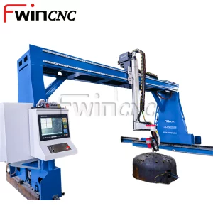 fwincnc cnc plasma spherically dished cutting machine bevel opening ellipsoidal heads vessel plasma beveling machine2