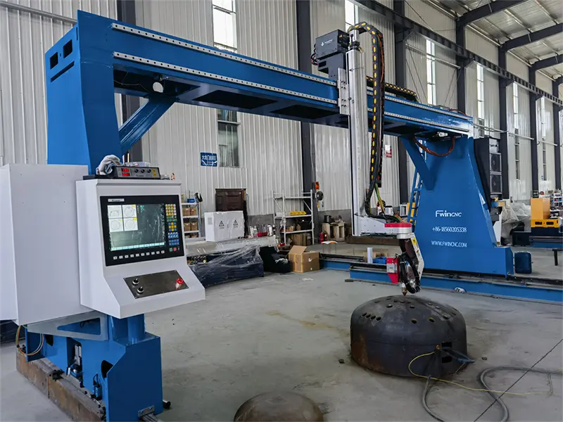 plasma dish head cutting machine bevel pressure vessels (8)